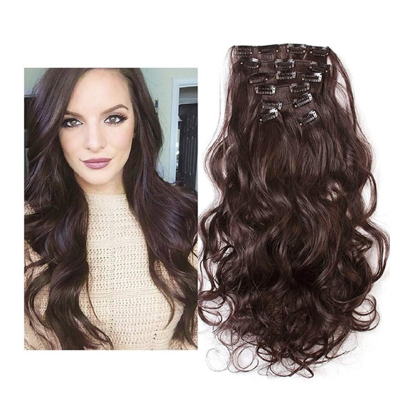 Medium Brown Full Head clip in Extension